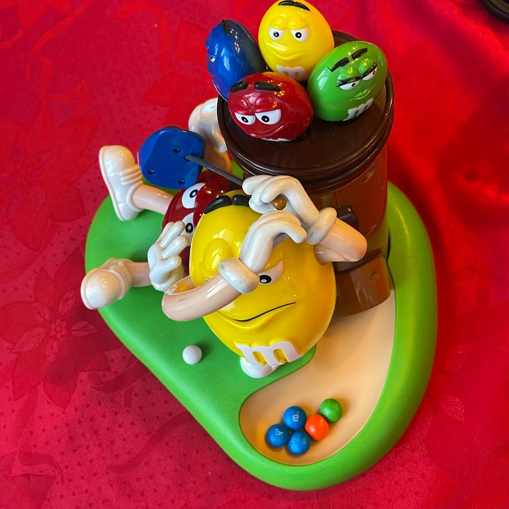 Vintage M&M golfer CANDY DISPENSER